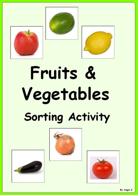 Fruits And Vegetables Sorting Activity Sorting Activities Teaching
