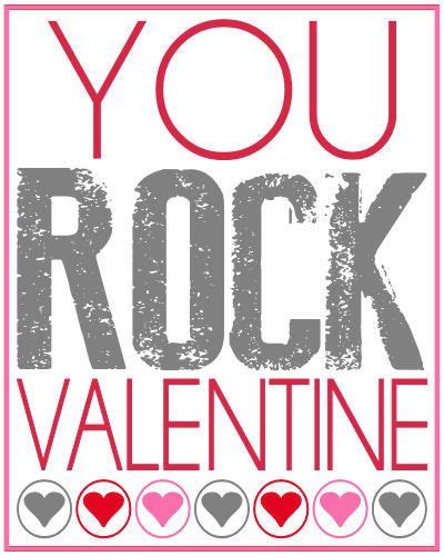 You Rock Valentine Free Printable On Pop Rocks