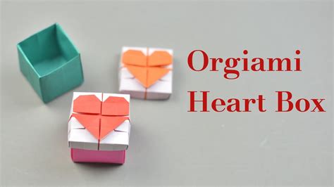 Origami Heart Box With Lid Instruction Easy Diy Youtube