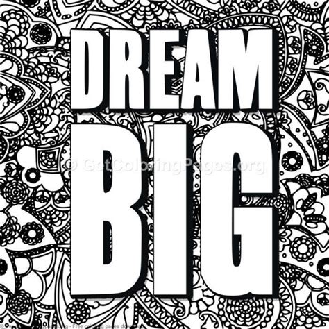 20 Dream Big Coloring Pages Printable Coloring Pages