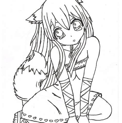 Coloring pages for children : Wolf Girl Coloring Pages - Coloring Home