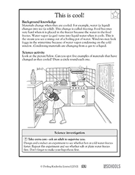 Language arts worksheets by topic. 3rd grade, 4th grade Science Worksheets: Cool changes ...