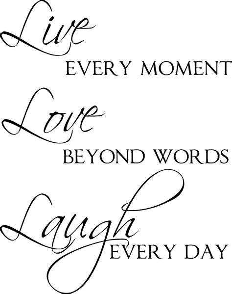 Live Love Laugh Vinyl Wall Decal Decor Lettering Words For The Etsy