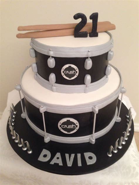 Snare Drum Cake Drum Birthday Cakes Pretty Birthday Cakes Bolo