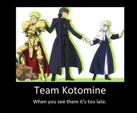 Team Kotomine Destiny Comic Fate Anime Series Fate Stay Night