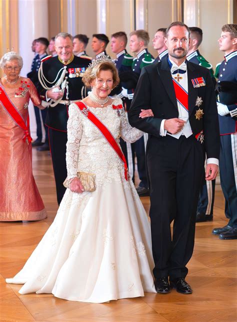 Queen Sonja And Crown Prince Haakon Host Stortingsmiddagen 2023 — Royal Portraits Gallery