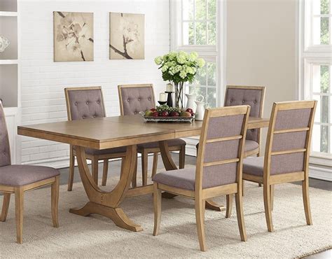 Modern Brown Wood Dining Table F2448 Poundex Buy Online On Ny