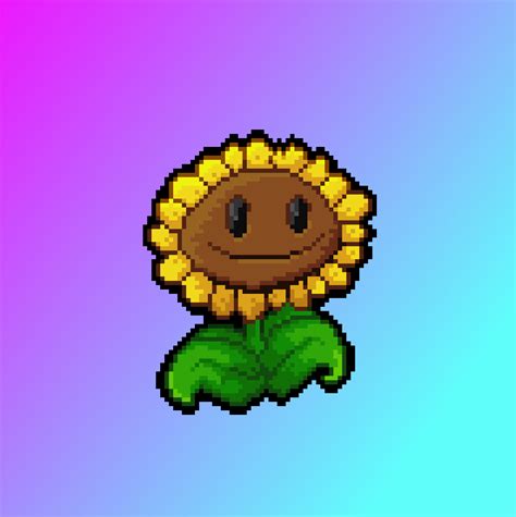 Sunflower Pixel Art Plantsvszombies