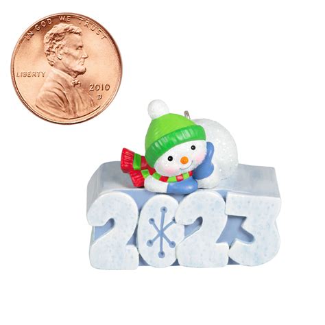 2023 Miniature A Snowy 2023 Miniature Hallmark Christmas Ornament