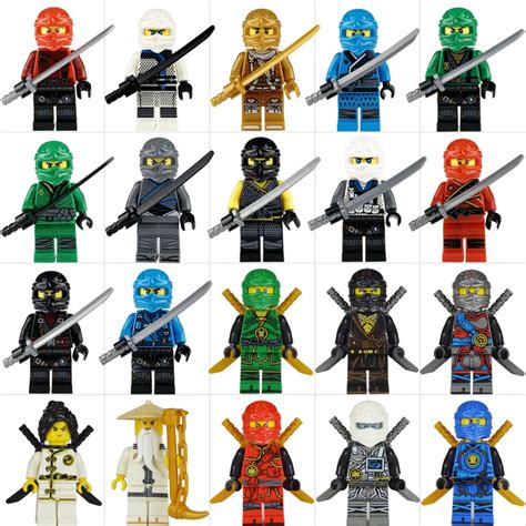 New Legoing Ninjago Series Ninja Kai Jay Lloyd Minifigure Bricks