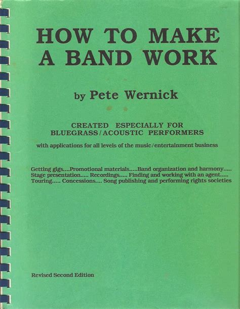 How To Make A Band Work Created Especially For Bluegrass Acoustic