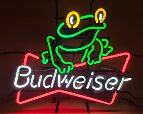 Budweiser Beer Frog Neon Sign