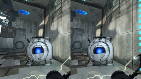 Gaming in fullscreen VR and cross view 3D, tips & tricks: Portal 2