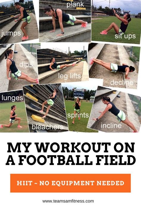 My Workout On A Football Field Bleacher Workout Track Workout
