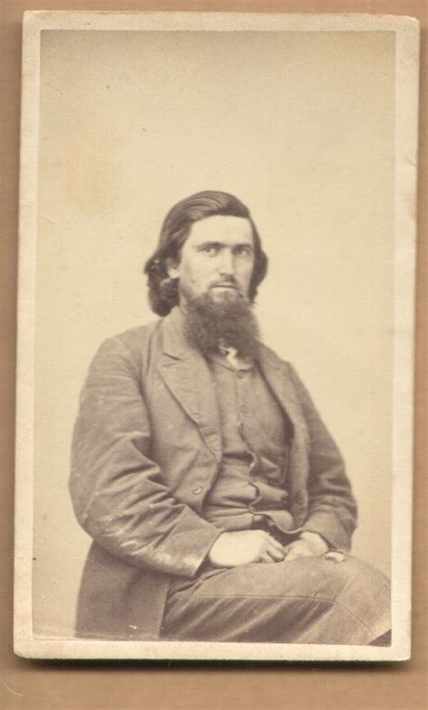 And exploring grooming products and trends. 1860 CDV Civil War Ear Man Long Hair Full Beard By Spencer ...