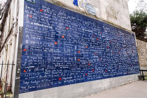 The Wall Of I Love You S In Paris France Editorial Image Image Of