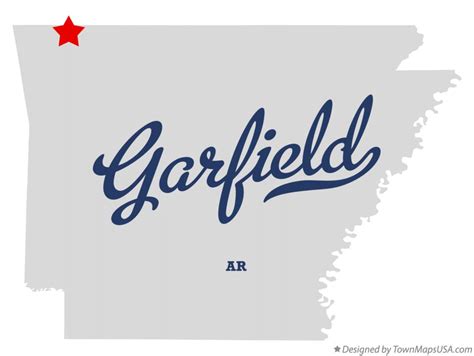 Map Of Garfield Ar Arkansas