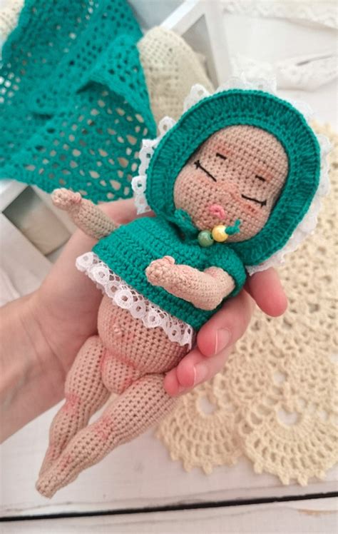 Crochet Pattern Newborn Doll Baby Doll Pattern In English Etsy
