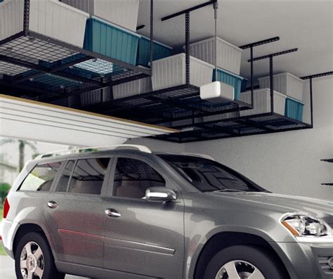 Fleximounts 3x8 Heavy Duty Overhead Garage Adjustable Ceiling Storage