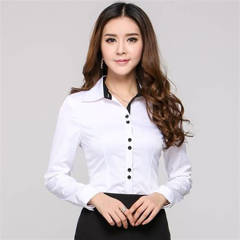 new 2015 autumn formal women blouses and shirts long sleeve pink ladies office uniform shirts for