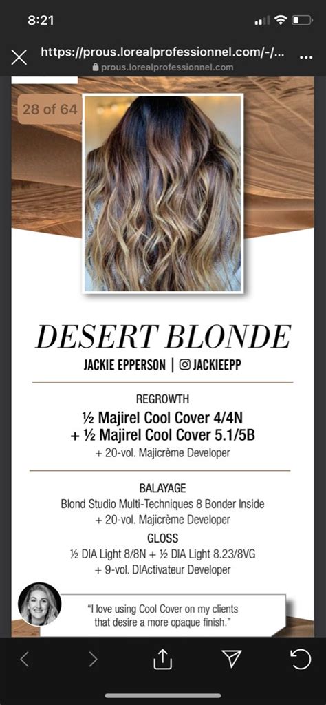 Majirel Cool Cover Balayage Blond Hair Color Chart Long Hair Styles