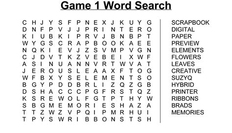 Free Word Search Creator Printable