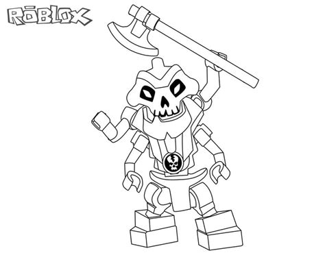 Roblox Skeleton Coloring Page Download Print Or Color Online For Free