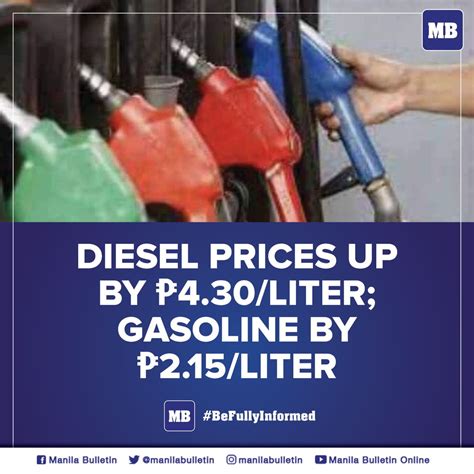 Manila Bulletin News On Twitter The Price Of This Fuel Commodity Will