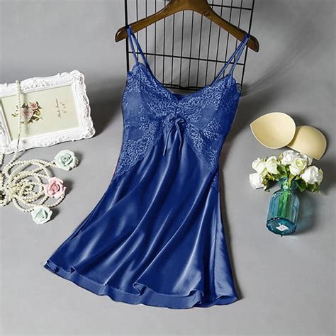 2021 Nightgowns And Sleepshirt Silk Sleepwear Women Night Dress Ladie Satin Sexy Lingerie
