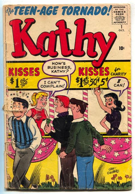 Kathy 1 1959 Marvel Humor Stan Goldberg Low Grade Copy 1959