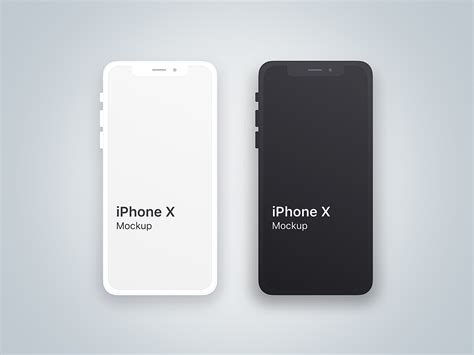 Iphone X Clean Mockup For Sketch Mockup World Hq