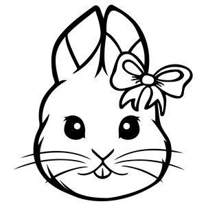 Silhouette design silhouette studio design projects craft projects bunny face silhouette silhouette design store. Silhouette Design Store: Girly Easter Bunny | Diy vinyl ...