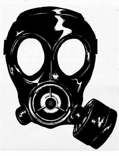 Mask Gas Gasmask Drawing Shirt Masks Soldier