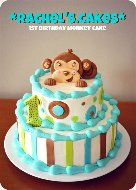 1st Birthday Monkey Cake Baby Shower Instead 1st Birthday Cakes Cake