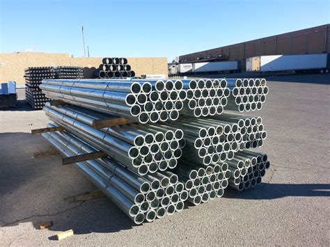 Bundle Of 20 Galvanized Round Pipe Structural Steel 18ft Ebay