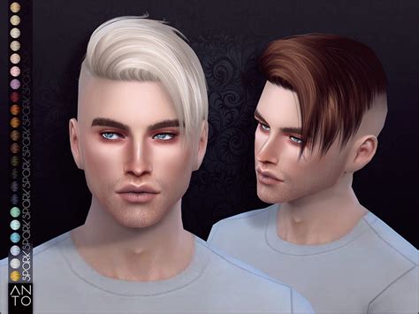 Sims 4 Hairs The Sims Resource Anto Darko Hairstyle By Alesso Aff