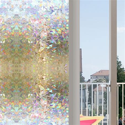 Walfront 3d Privacy Window Films Sticker Non Adhesive Static Cling Reusable Glass Film For Home