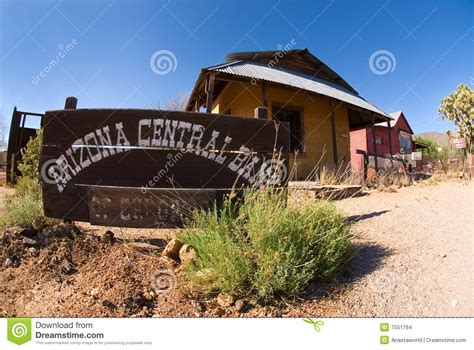 Arizona Central Bank Ghost Town Stock Photo Image Of Park Ghost 7551764
