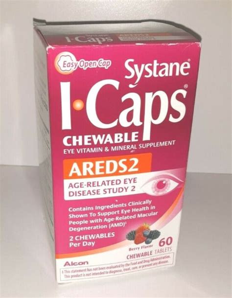 Systane Icaps Eye Vitamin And Mineral Supplement Areds 2 Formula 60