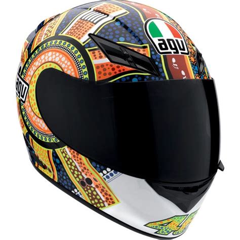 The valentino rossi graphics make it a must for younger fans of the world of motorbike racing. Rossi's new helmet (side view) (With images) | Motorcycle ...