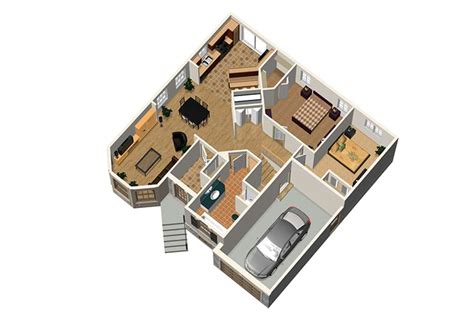 House Plan 6146 00335 Narrow Lot Plan 1132 Square Feet 2 Bedrooms