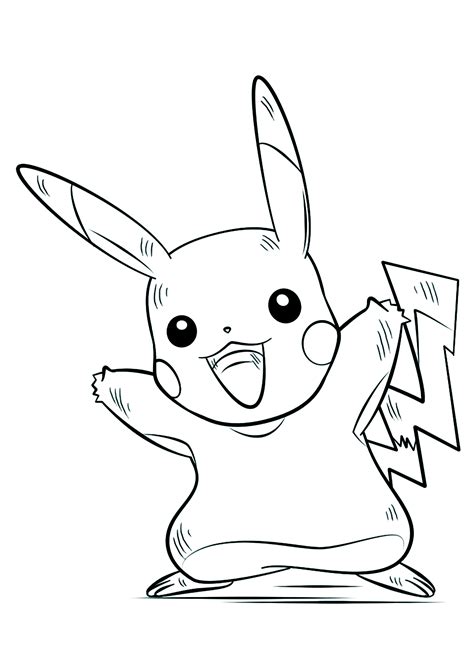 Pokemon Coloring Page Pikachu