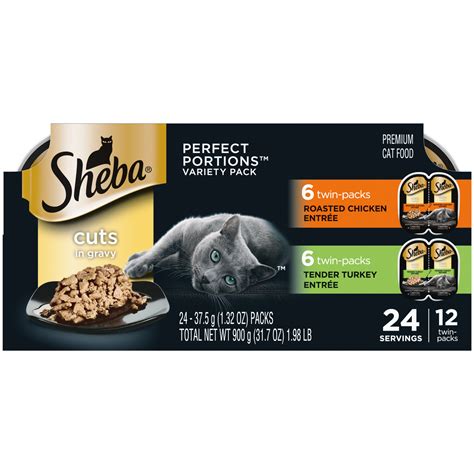 Sheba Wet Cat Food Cuts In Gravy Variety Pack Roasted Chicken Entree