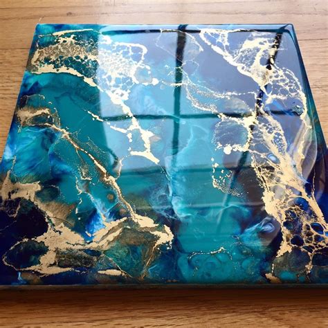 Made To Order 8 X 8 Abstract Painting Resin Art Etsy Resin Art