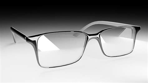 3d model basic glasses vr ar low poly cgtrader