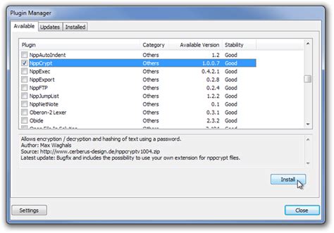 Nppcrypt Notepad Plugin To Encrypt And Decrypt Files And Selected Text