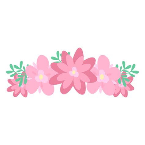 Pink Flower Crown Transparent Png And Svg Vector File