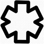 Star Medical Symbol Emergency Icon Clipart Clip