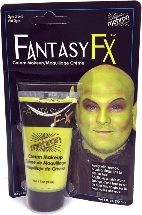 Mehron Fantasy Fx Face Paints Ogre Green 1 Oz Amazonca Beauty