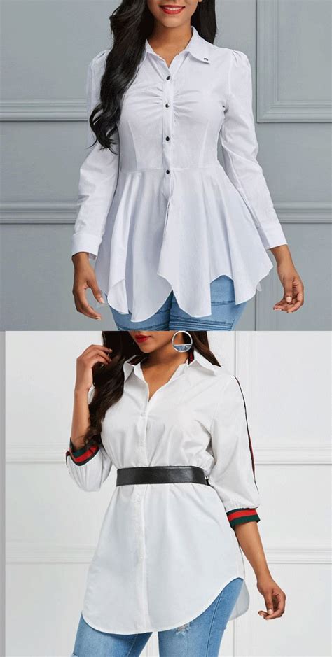 lapel plain single breasted long sleeve blouse blouse fall fashion fashion womens shirts
